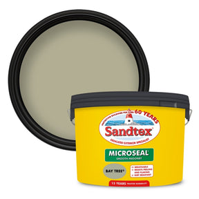 Sandtex Smooth Masonry Paint tin, Bay Tree, 10L