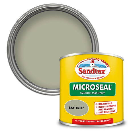 Sandtex Smooth Masonry Paint tin, Bay Tree, 150ml