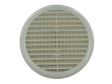 Securit circular louvred vent 165mm in white, full round profile studio photo