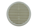 Securit circular louvred vent 165mm in white, full round profile studio photo