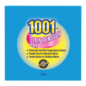 1001 Stain Remover Bar boxed enzyme formula stain block packaging