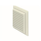 100mm white fixed louvre grille for round or square ducting