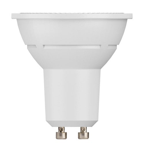 TCP LED GU10 white bulb, 345 lumen, 2700K warm white, pack of 2, product angle 2
