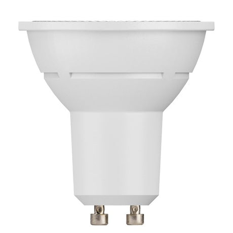 TCP LED GU10 white bulb, 345 lumen, 2700K warm white, pack of 2, product angle 2