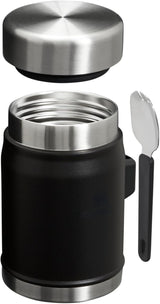 STANLEY Legendary Food Jar + Spork | Matte Black Pebble | 0.4L
