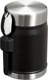 STANLEY Legendary Food Jar + Spork | Matte Black Pebble | 0.4L