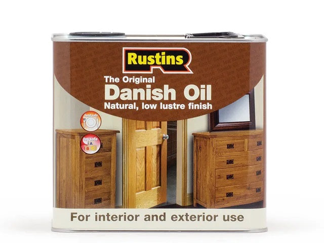 Rustins Danish Oil 5 litre large trade size container