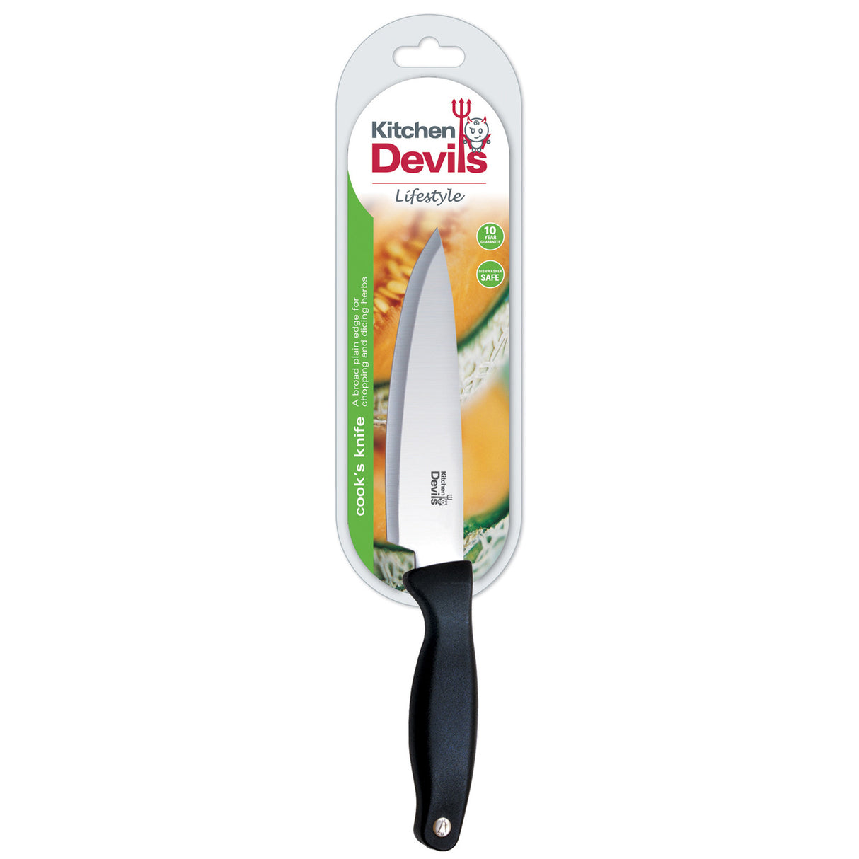 Kitchen Devils Lifestyle Cook's Knife packaging