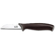 Kitchen Devils Paring Knife with black ergonomic finger-stop handle and stainless steel blade