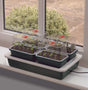 Garland Fab 4 Electric Propagator in green, a heated seed propagator with 4 individual mini vented propagators, 10 Watt fixed heat, not thermostatically controlled.