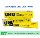 UHU All Purpose Adhesive 60ml tube label detail