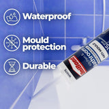 UniBond Anti-Mould Kitchen & Bathroom Sealant - White