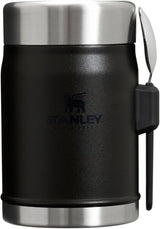 STANLEY Legendary Food Jar + Spork | Matte Black Pebble | 0.4L