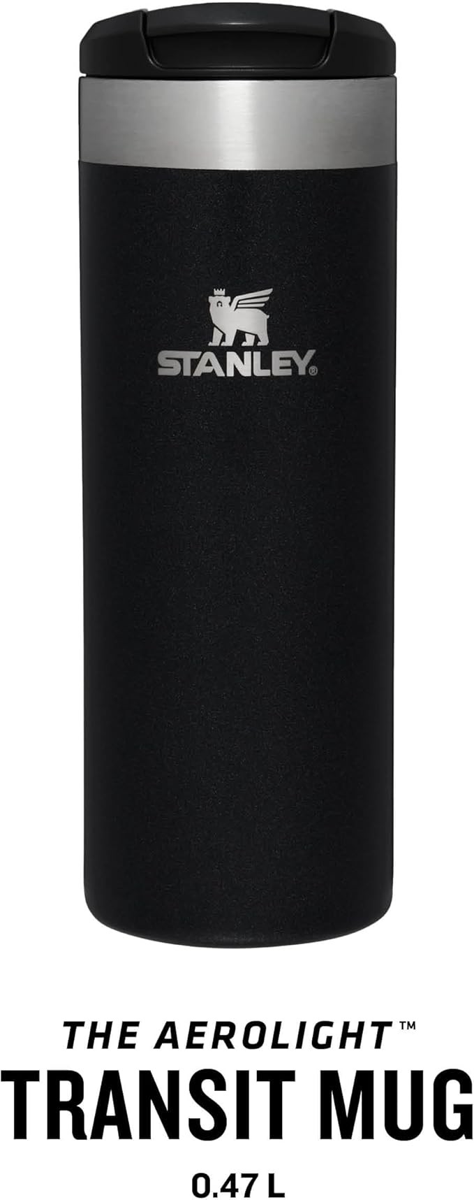 STANLEY AeroLight Transit Mug | Black | 0.47L