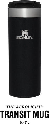 STANLEY AeroLight Transit Mug | Black | 0.47L