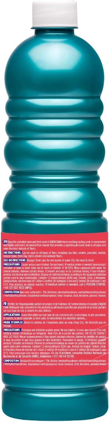 Asevi Concentrated Floor Cleaner 1L - Cian