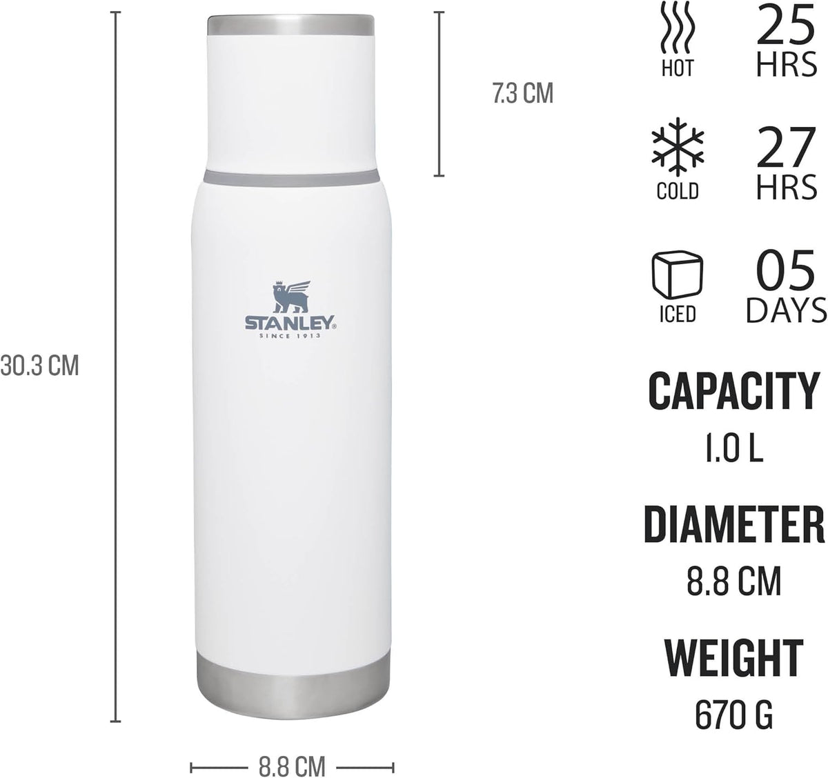 STANLEY Adventure To-Go Bottle | Frost | 1.0L