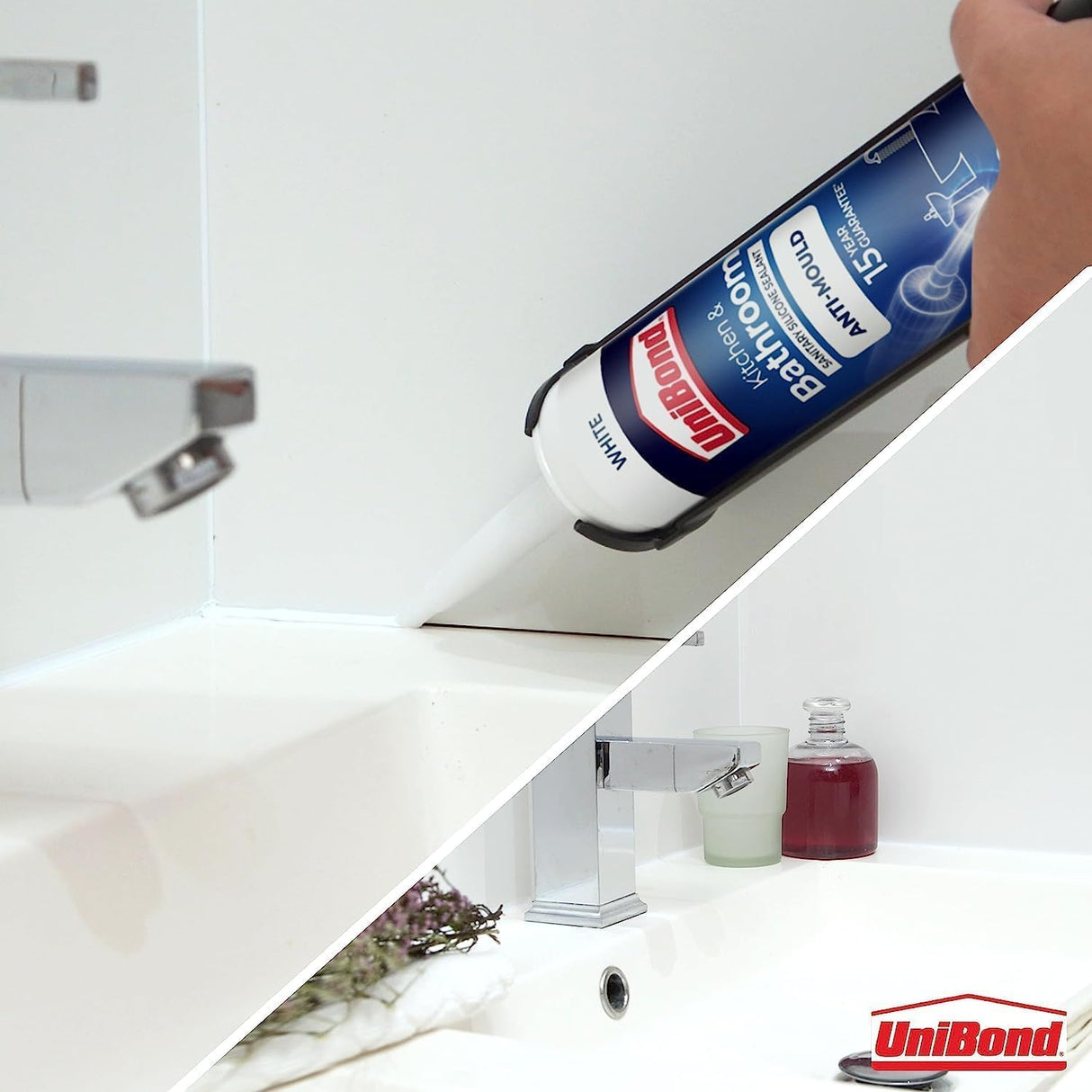 UniBond Anti-Mould Kitchen & Bathroom Sealant - White