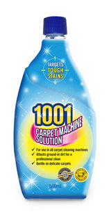 1001 Carpet Machine Solution 500ml bottle, low foam carpet cleaner for use in carpet cleaning machines