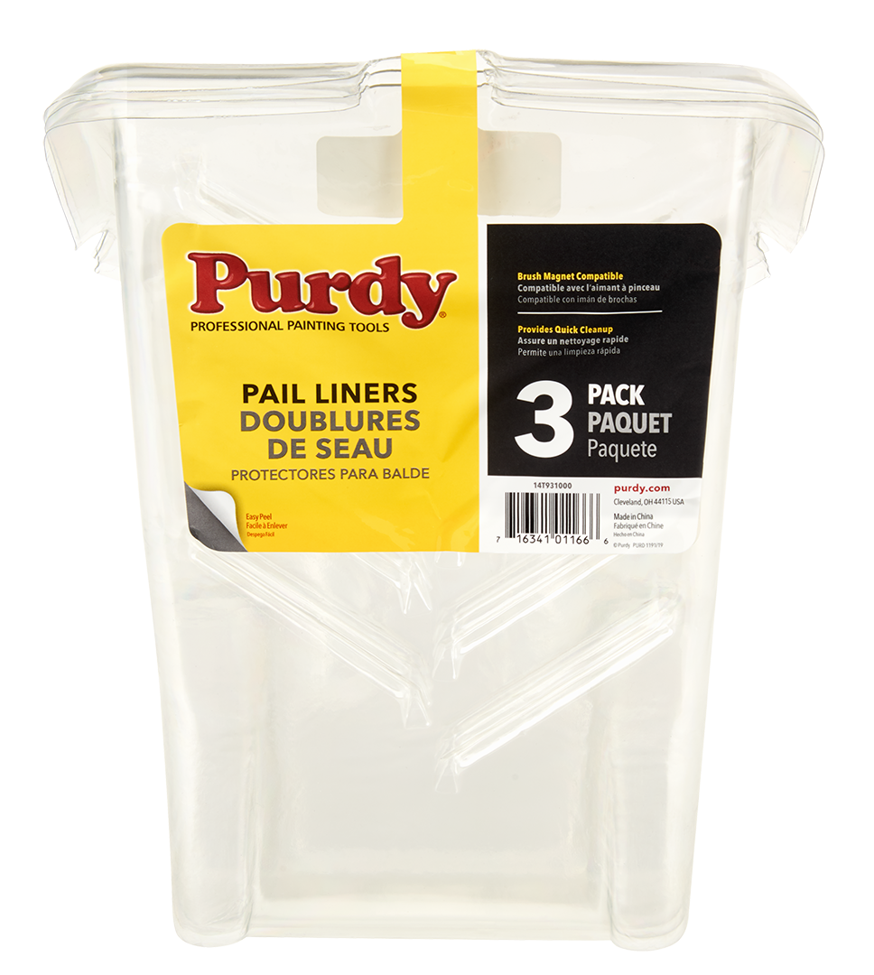Purdy Pail Liners pack of three stacked together