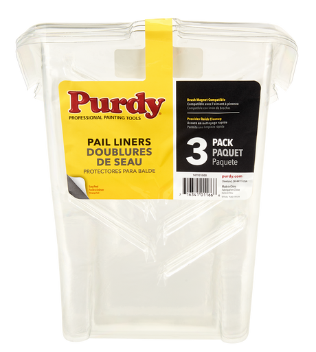 Purdy Pail Liners pack of three stacked together