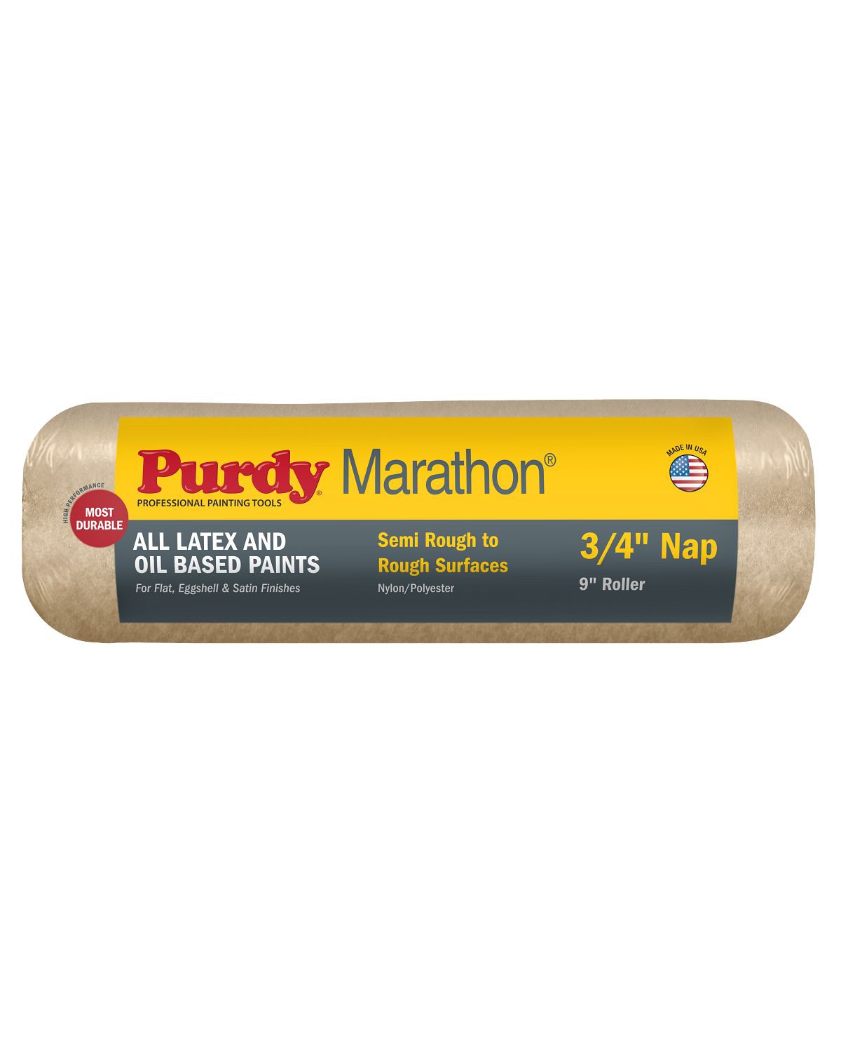 Purdy Marathon roller sleeve product photo showing the nylon polyester knit texture