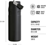 STANLEY IceFlow™ Bottle Flip Straw 2.0 Black | 0.7L