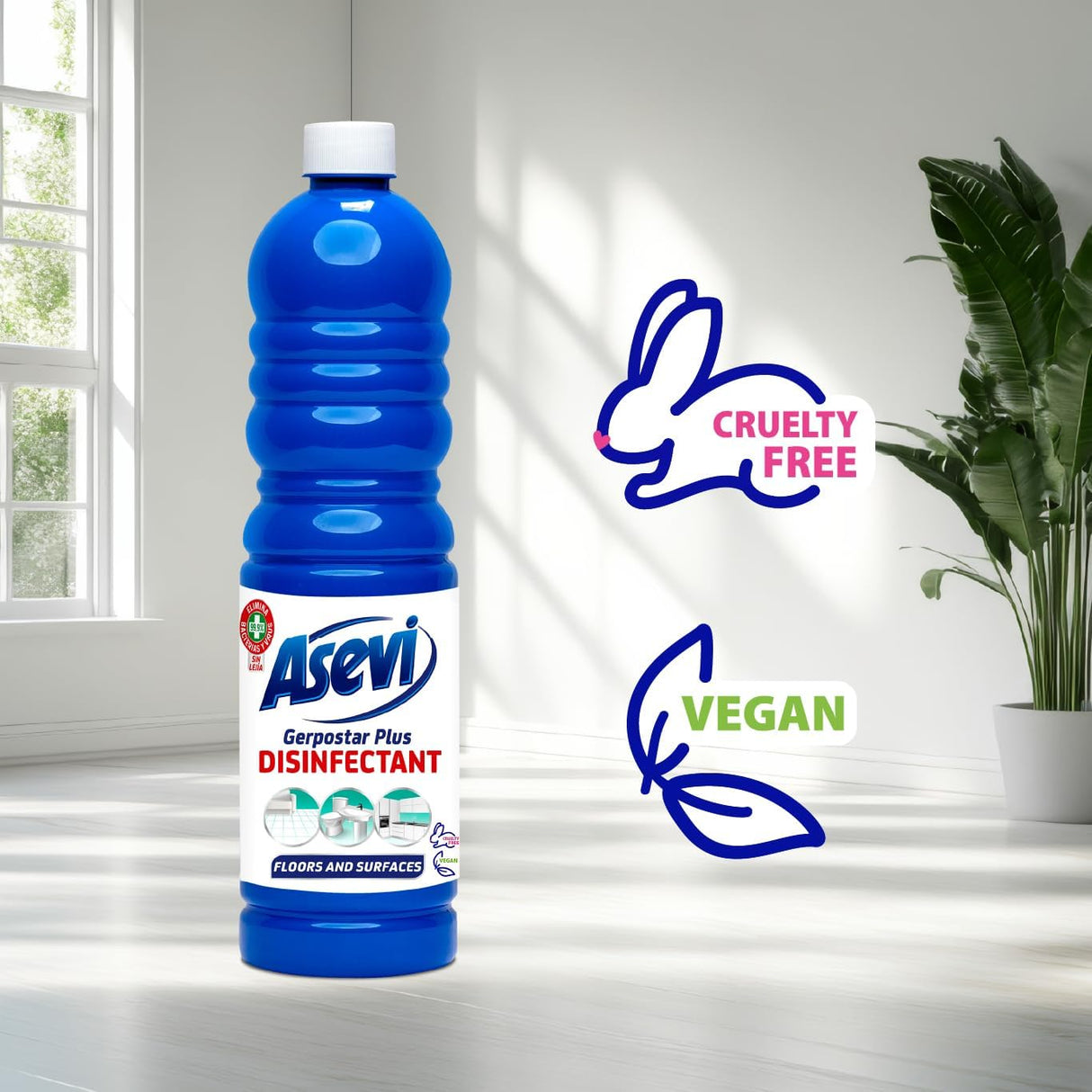 Asevi Disinfectant for Floors and Surfaces 1L