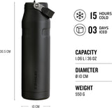 STANLEY IceFlow™ Bottle Flip Straw 2.0 Black | 1.06L