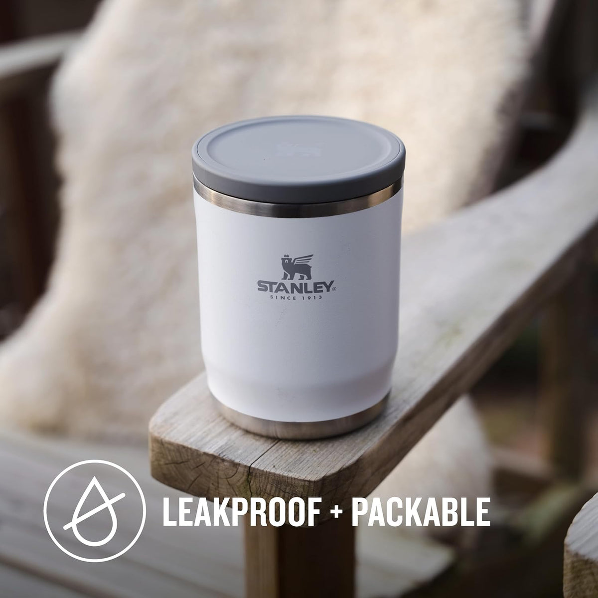 STANLEY 1913 | Adventure To-Go Food Jar | Hammertone Green | 0.53L