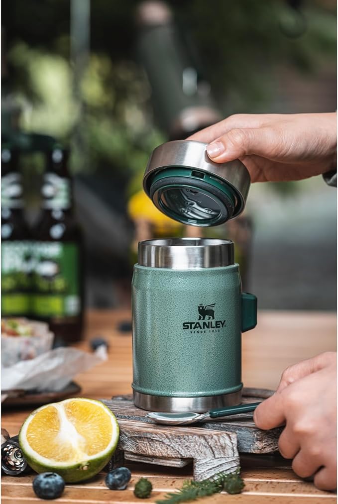 STANLEY Legendary Food Jar + Spork | Hammer tone green | 0.4L