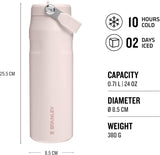 STANLEY Cup IceFlow™ Bottle Flip Straw 2.0 Rose Quartz| 0.7L