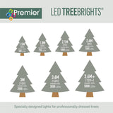 Premier 1000 LED Multi Action Treebrights With Timer - White/Warm White/Green Cable