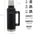 STANLEY Legendary Classic Bottle | Matte Black Pebble | 1.9L