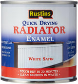 Rustins Radiator Enamel Satin - 250ml
