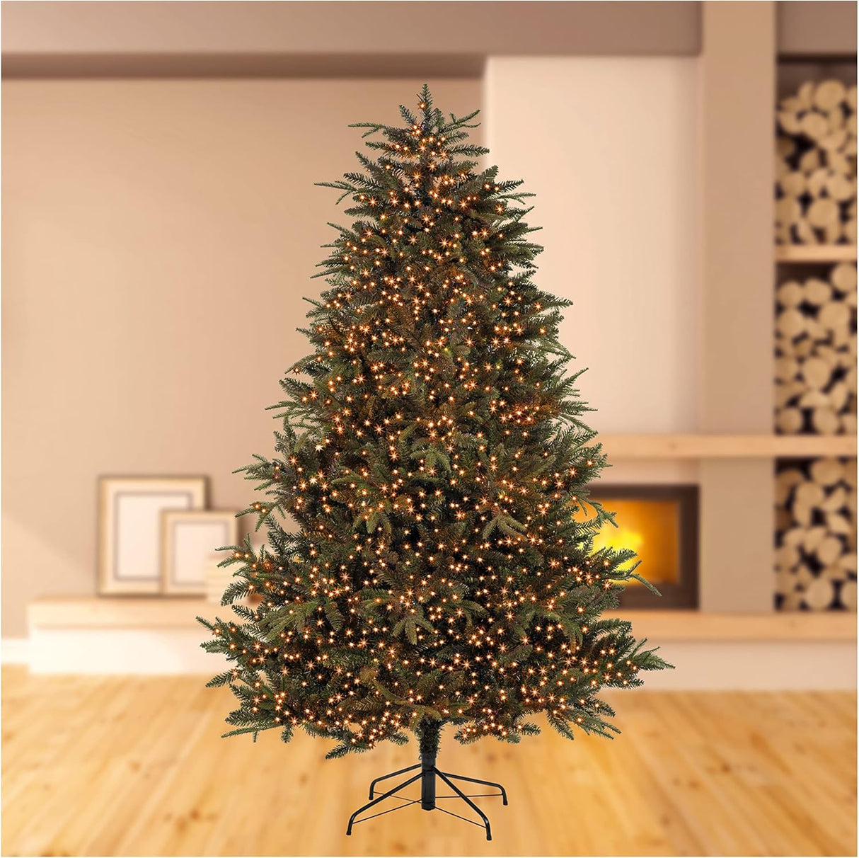 Premier 2000 LED Multi Action Treebrights With Timer - Vintage Gold/Green Cable
