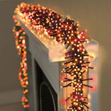 Premier 2000 LED Multi Action Cluster Brights With Timer - Red & Vintage Gold/Green Cable