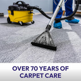 Professional carpet cleaning machine wand in use on a grey carpet, the type of machine 1001 Carpet Machine Solution is designed for