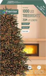 Premier 1000 LED Multi Action Treebrights With Timer - Vintage Gold/Green Cable