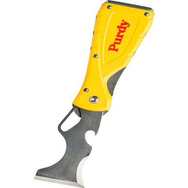 Purdy Folding 10-in-1 pocket tool with rubberised grip and pocket clip for safe carrying