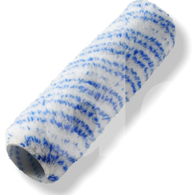 Purdy Colossus 9 inch paint roller sleeve with 0.5 inch pile shown end on to display the woven fabric