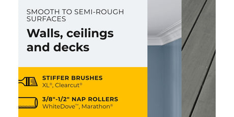 Purdy Marathon roller sleeve range used by a decorator