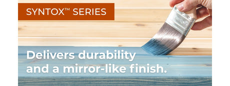 Purdy Syntox brush being used on trim and mouldings