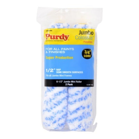 Purdy Colossus Jumbo Mini roller sleeve, 6.5 inch, close up view of the fabric pile