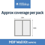 Cheshire Mouldings Wall Panel Kit 4 (MDF Shaker Kit) FSC - 9 x 97mm Strips