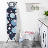 Fitting a Minky Smartfit ironing board cover onto a standard ironing board using the pre tensioned elastic edge