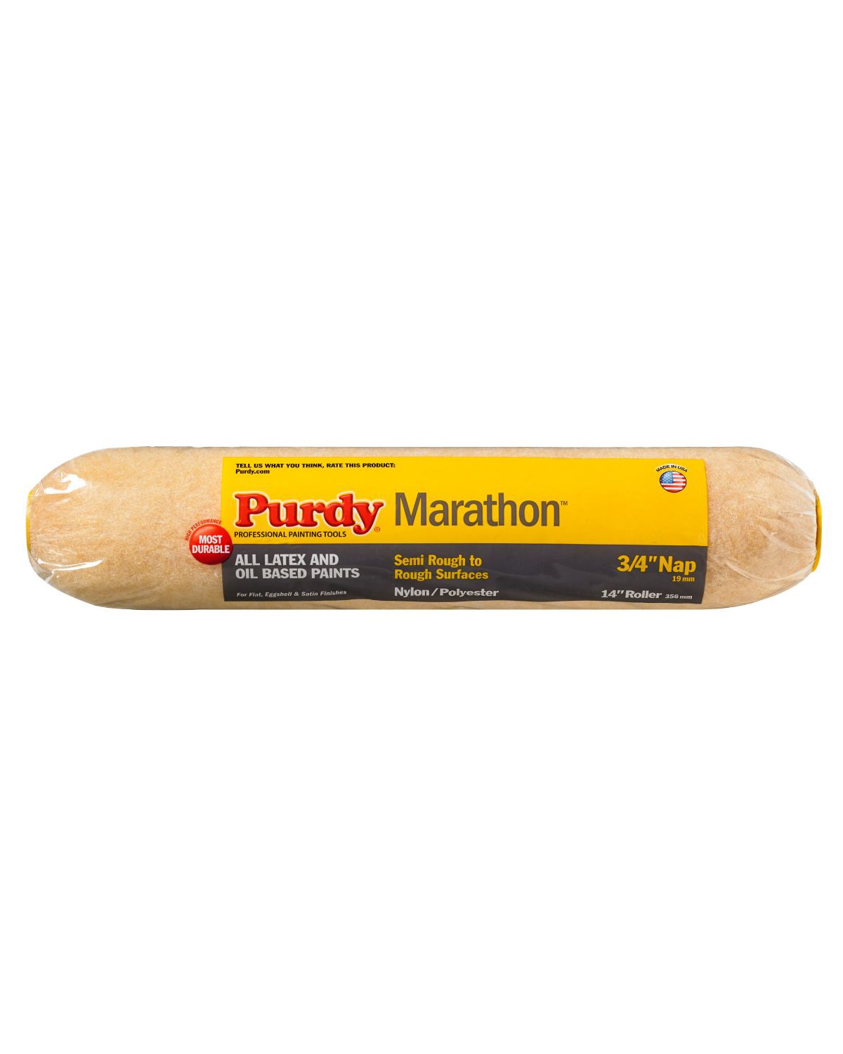 Purdy Marathon nylon polyester roller sleeve fabric front view