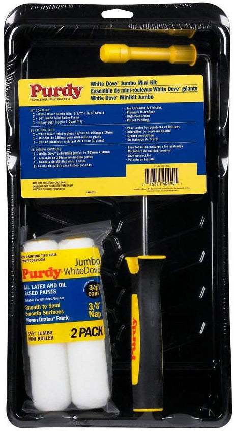 Purdy 6.5 inch Jumbo Mini roller kit with tray for small spaces