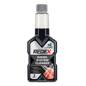 Redex Diesel Treatment 250ml bottle, a redex diesel fuel cleaner and redex diesel system cleaner for cleaning diesel injectors and improving fuel economy