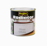 Rustins white gloss radiator paint enamel 250ml tin, alternate product photo
